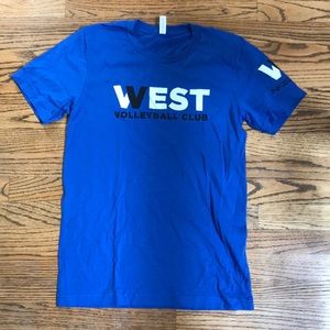 Blue nike west volleyball club tee